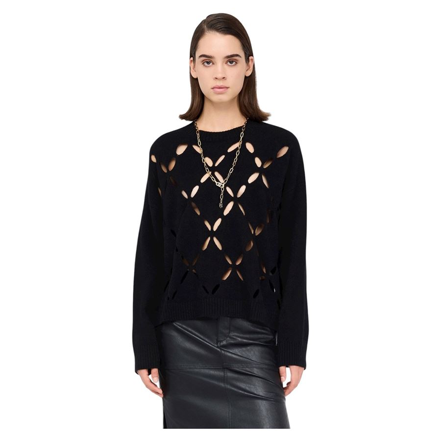 Maglia da donna 100% lana con cut-out Liu Jo | MF5039MS00922222